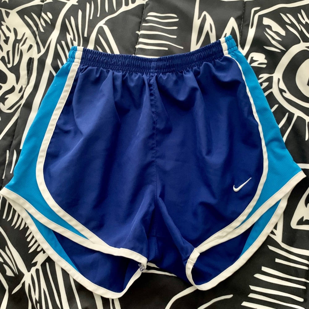 Blue nike shorts